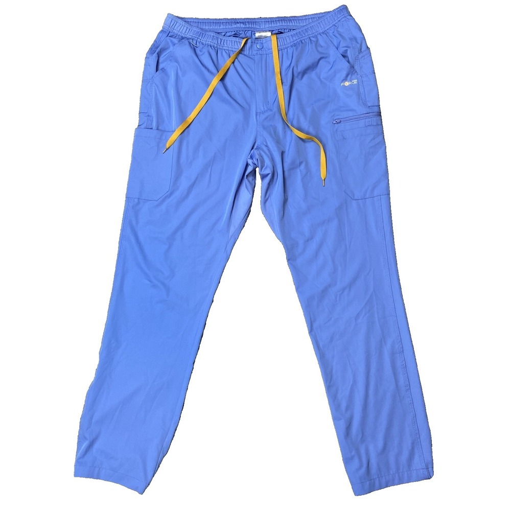 Carharrt Force Scrubs Pants Unisex Size: XL Tall, 39x34 Blue Joggers Pockets‎